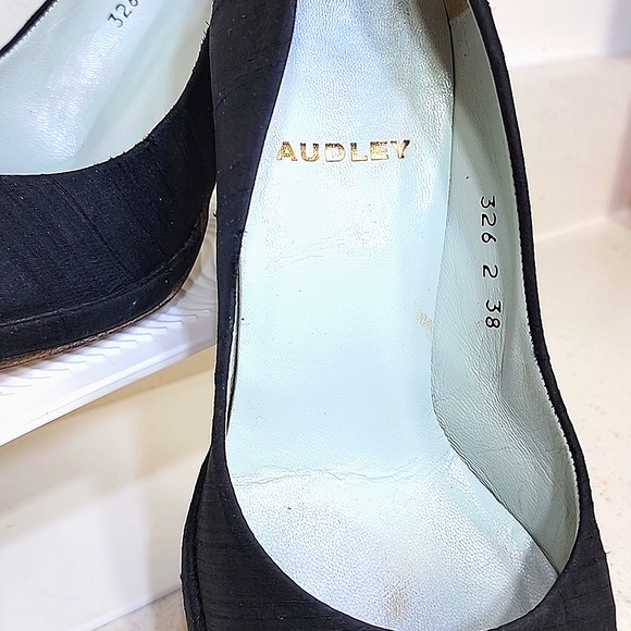Audley London women's pumps size 38 Leather made in Spain - Picture 2 of 11